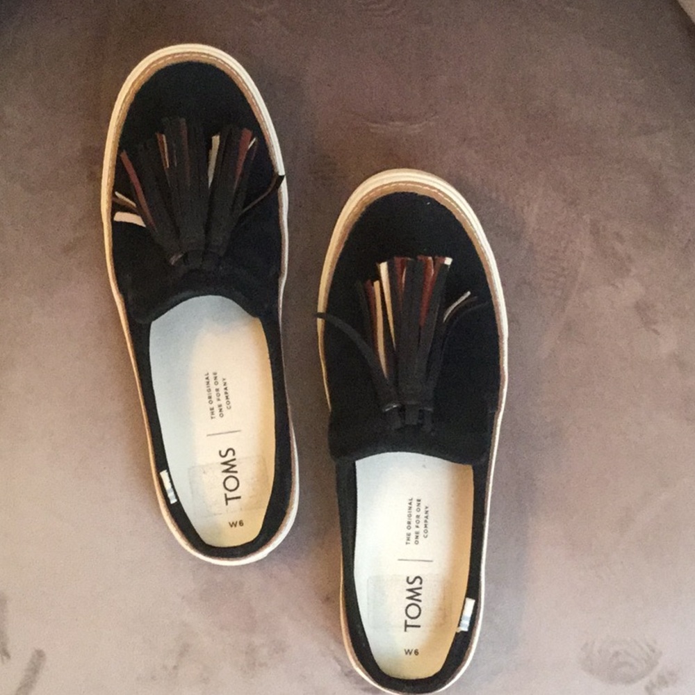 Toms Sunrise suede slides